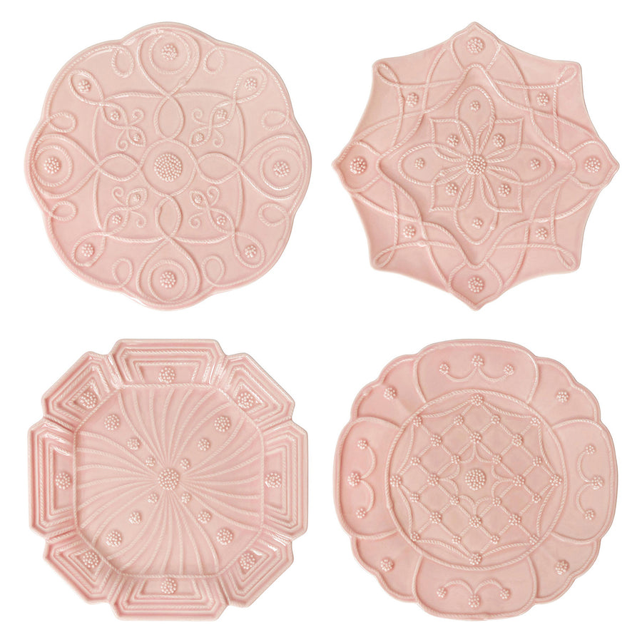 JARDINS DU MONDE DESSERT/SALAD PLATE ASSORTED SET/4 - BLUSH - JULISKA - Compralo en CorinneRegalos.com