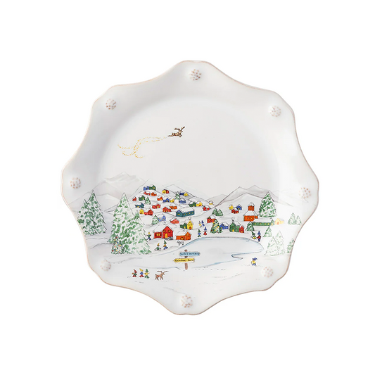 SCALLOPED DESSERT SALAD SET 4 B&T NORTH POLE