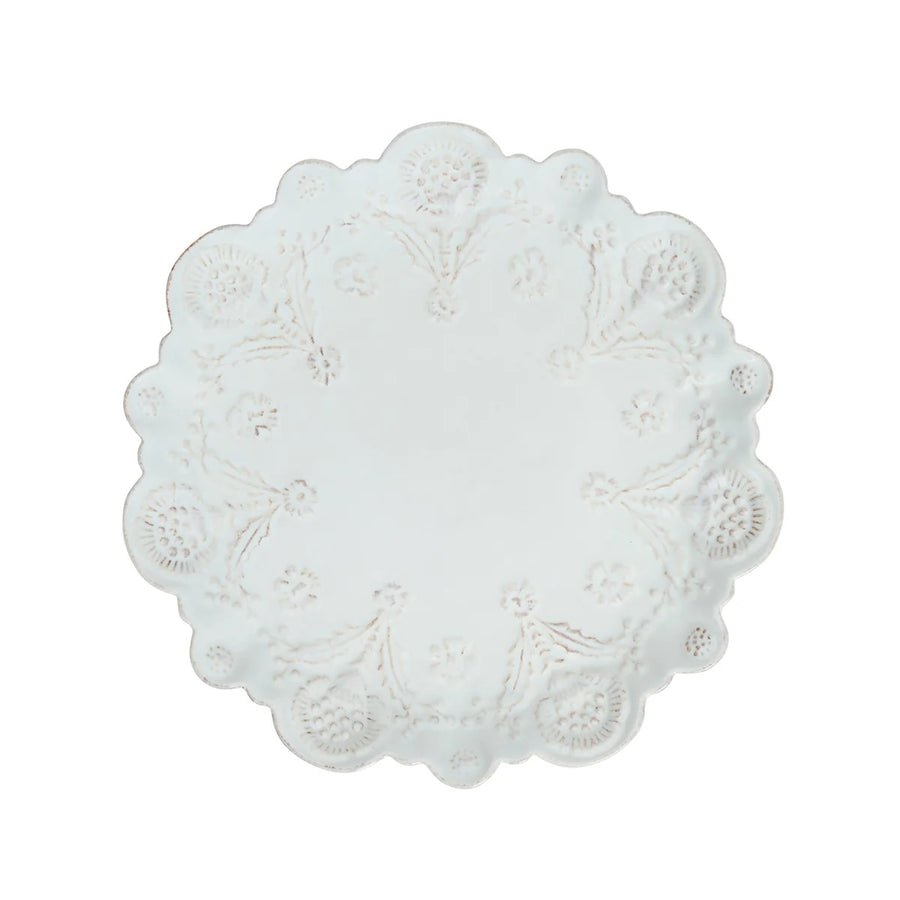 BERRY & THREAD THISTLE DESSERT/SALAD PLATE - WHITEWASH - JULISKA - Compralo en CorinneRegalos.com