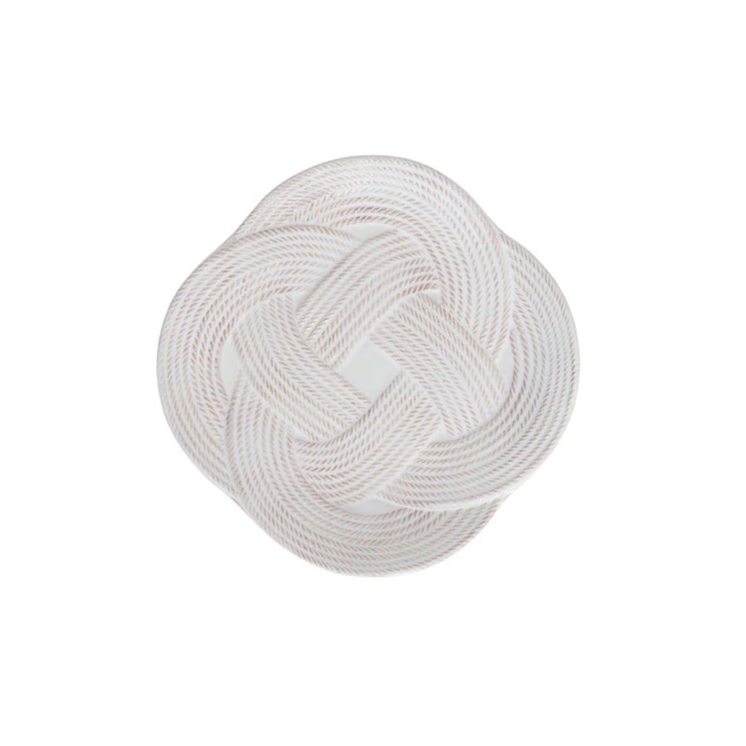 Le Panier Mystic Knot Dessert/Salad Plate - Whitewash - JULISKA - Compralo en CorinneRegalos.com