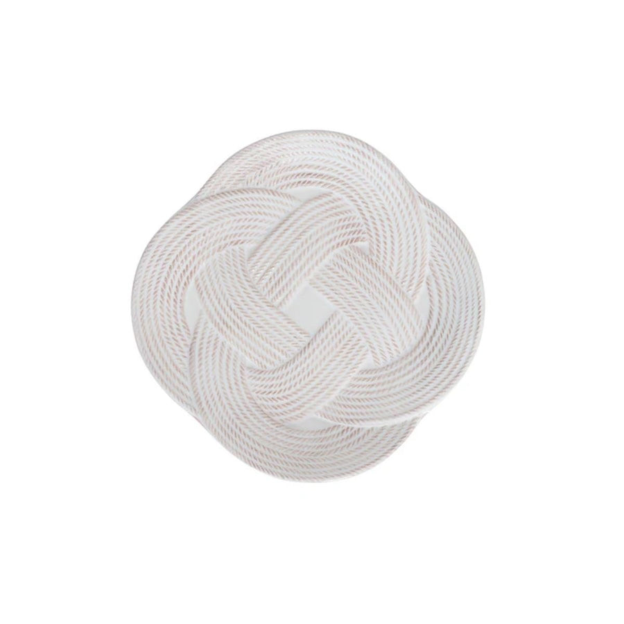 Le Panier Mystic Knot Dessert/Salad Plate - Whitewash - JULISKA - Compralo en CorinneRegalos.com