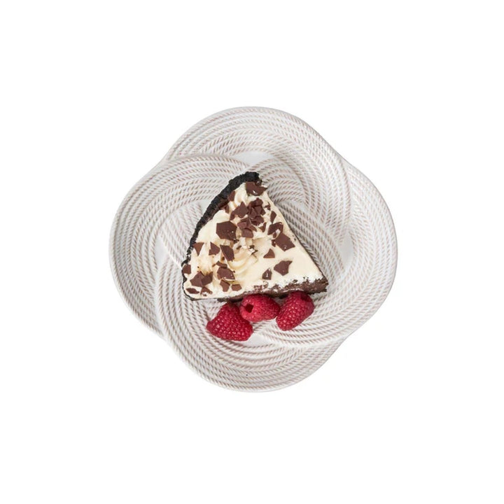 Le Panier Mystic Knot Dessert/Salad Plate - Whitewash
