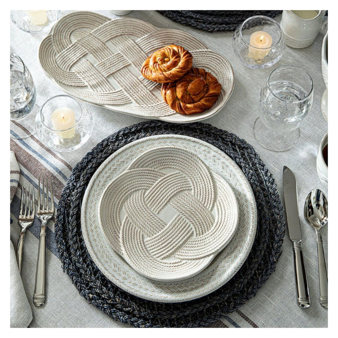 Le Panier Mystic Knot Dessert/Salad Plate - Whitewash