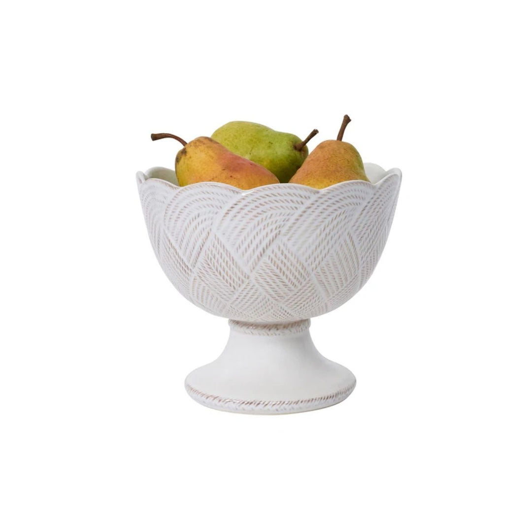 Le Panier Mystic Knot Footed Bowl - Whitewash