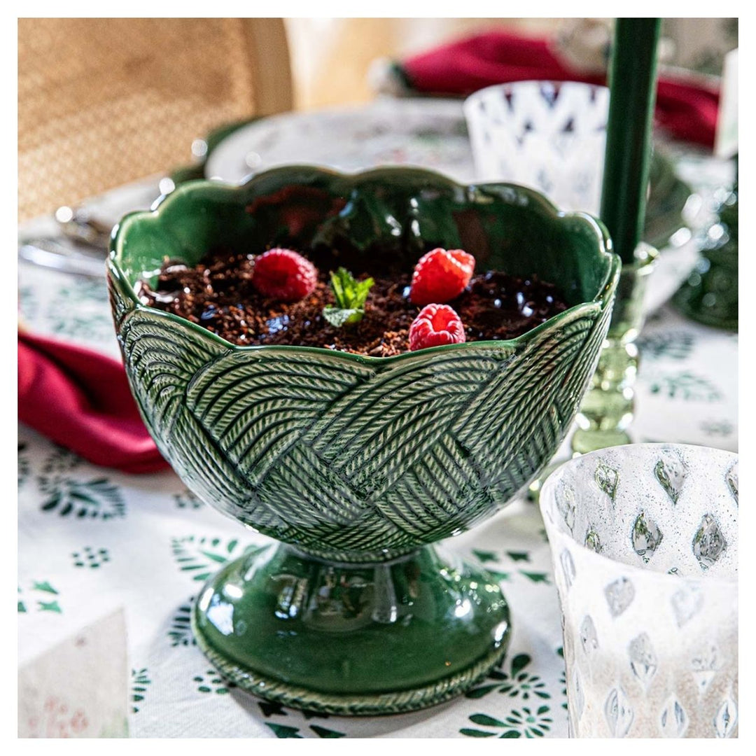 Le Panier Mystic Knot Footed Bowl - Basil