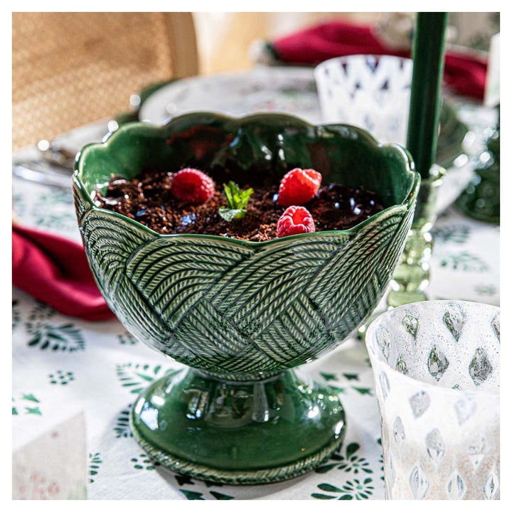 Le Panier Mystic Knot Footed Bowl - Basil