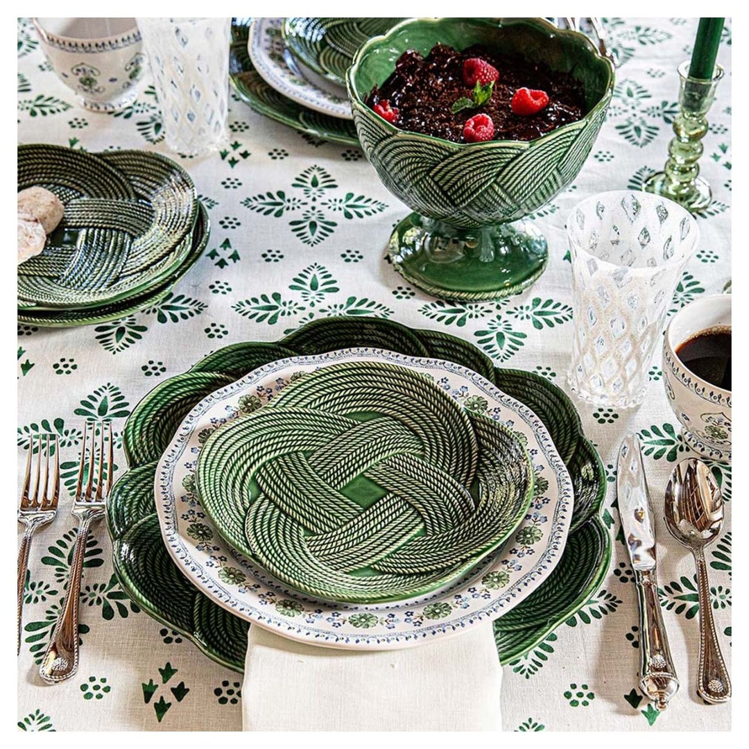 Le Panier Mystic Knot Footed Bowl - Basil