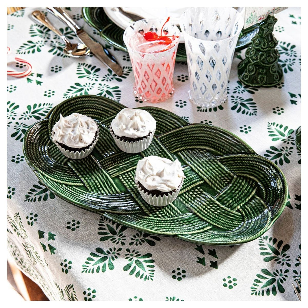 "Le Panier Mystic Knot 15"" Hostess Tray - Basil"