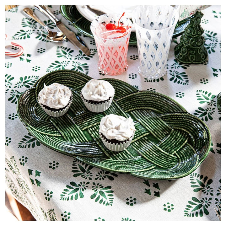 "Le Panier Mystic Knot 15"" Hostess Tray - Basil"