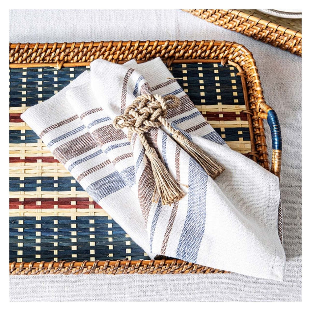 Danish Stripe Napkin Set/4 - Taupe
