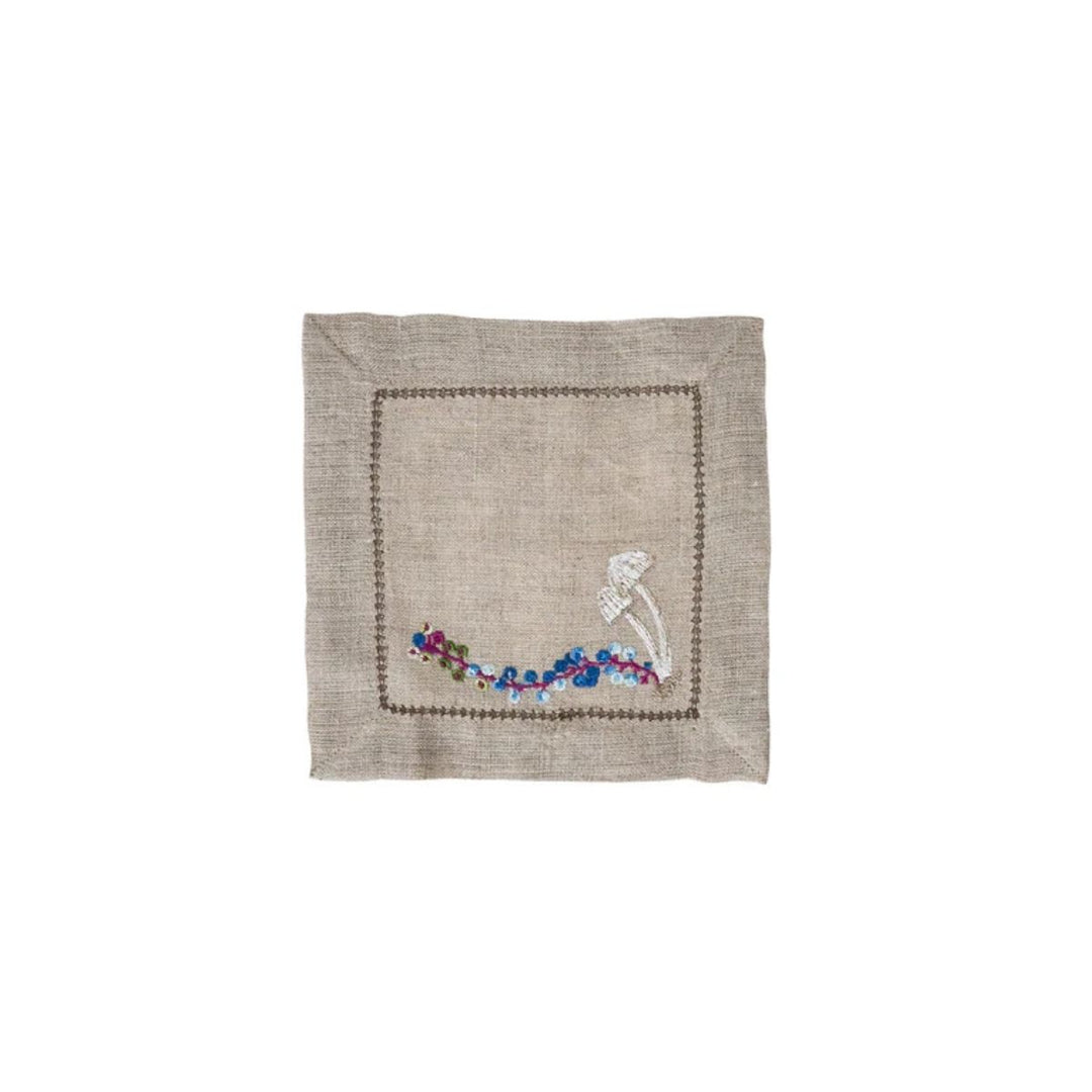 Forest Walk Cocktail Napkin Assorted Set/4 - Multi