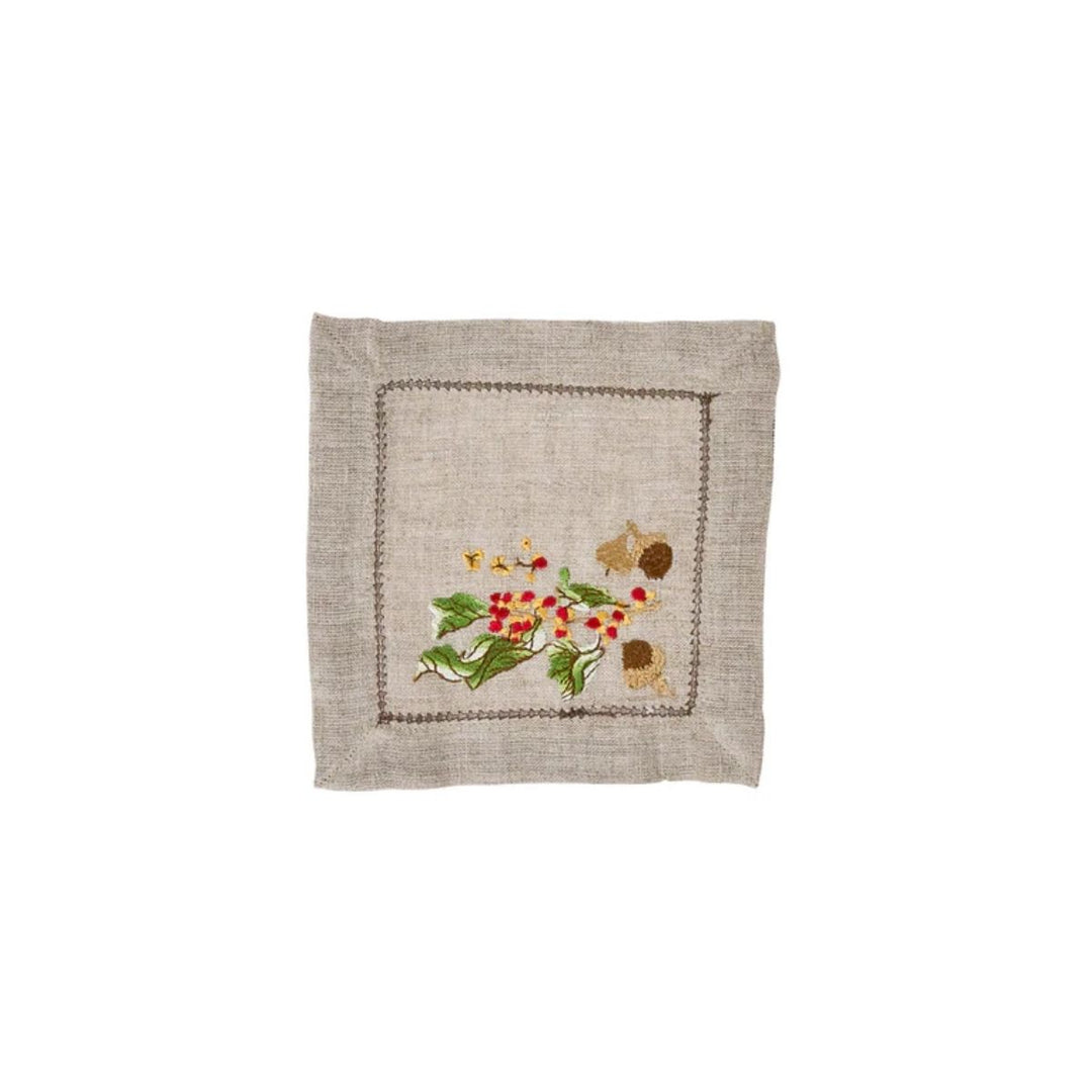 Forest Walk Cocktail Napkin Assorted Set/4 - Multi