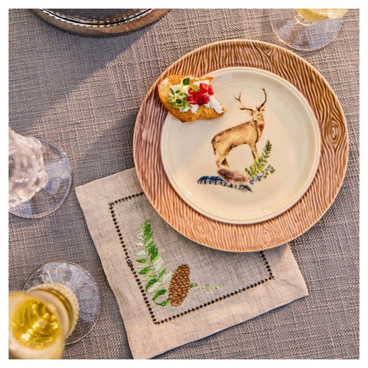 Forest Walk Cocktail Napkin Assorted Set/4 - Multi