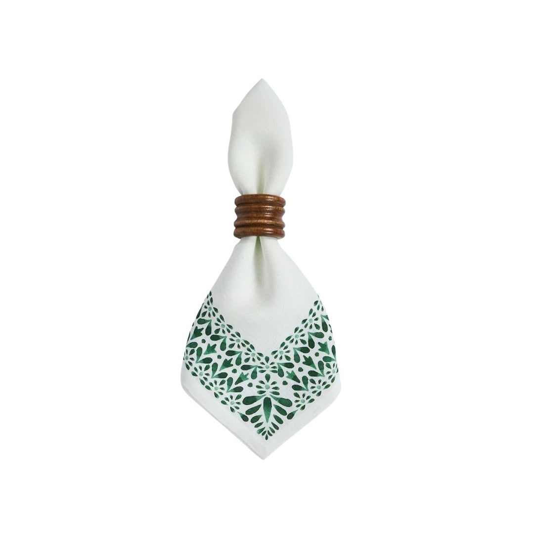 Iberian Border Napkin Set/4 - Evergreen