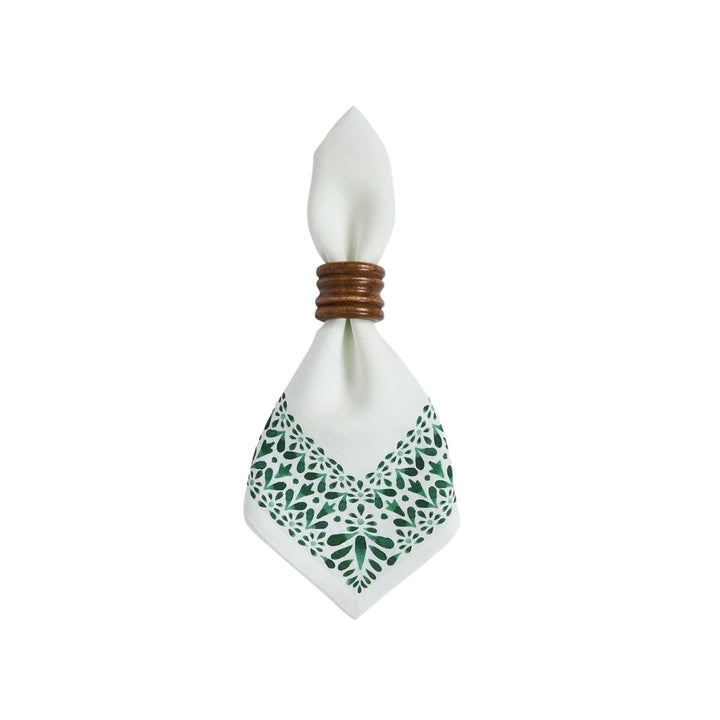 Iberian Border Napkin Set/4 - Evergreen