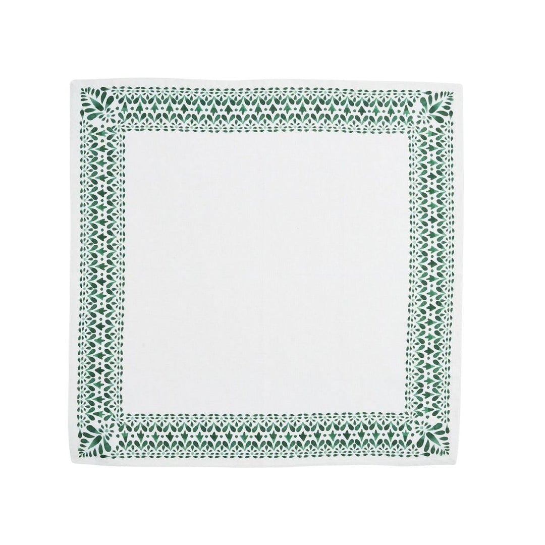 Iberian Border Napkin Set/4 - Evergreen