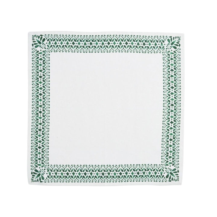 Iberian Border Napkin Set/4 - Evergreen
