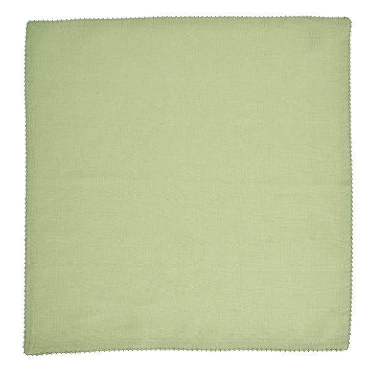 BERRY SCALLOP NAPKIN SET/4 - LIGHT GREEN