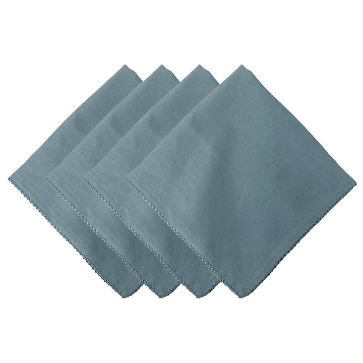 BERRY SCALLOP NAPKIN SET/4 - LIGHT BLUE - JULISKA - Compralo en CorinneRegalos.com