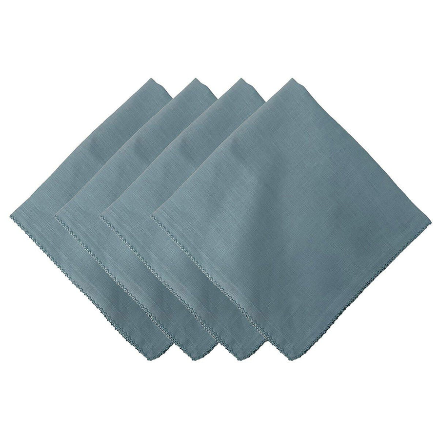 BERRY SCALLOP NAPKIN SET/4 - LIGHT BLUE - JULISKA - Compralo en CorinneRegalos.com