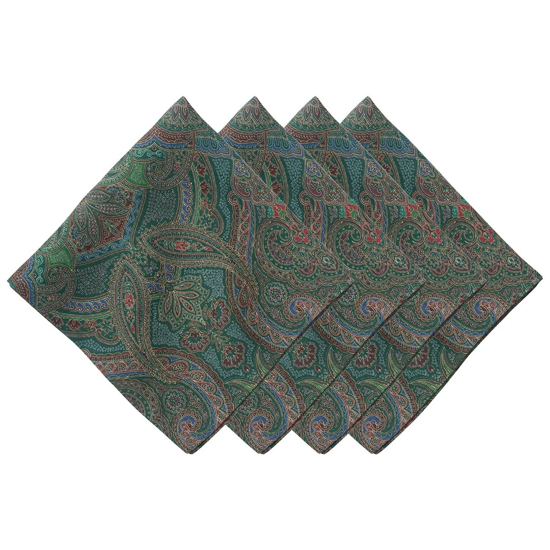 PAISLEY NAPKIN SET/4 - EVERGREEN - JULISKA - Compralo en CorinneRegalos.com