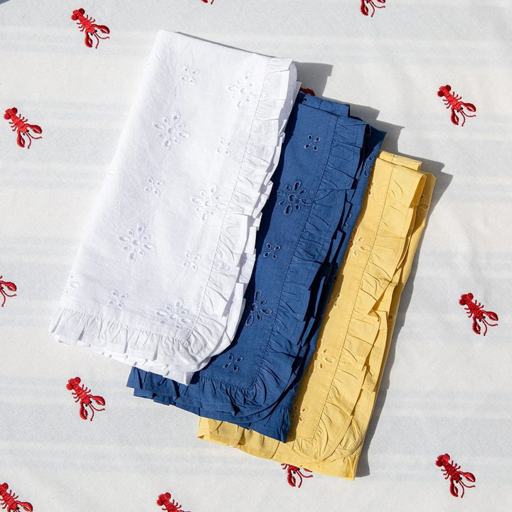 EYELET NAVY NAPKIN EYELET NAPKIN - NAVY