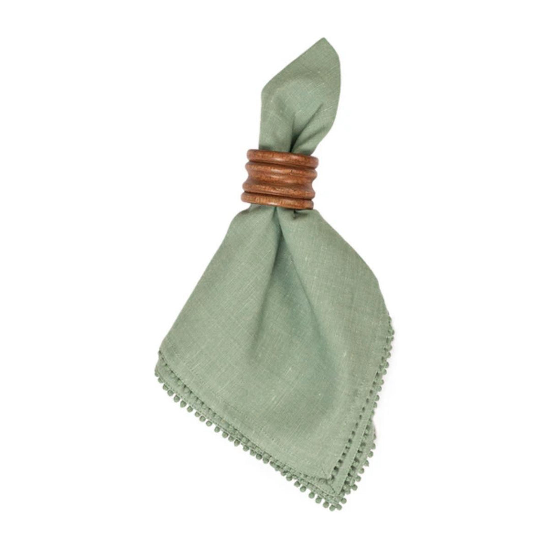 Berry Trim Napkin - Watercress