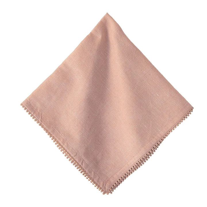 BERRY TRIM BLUSH NAPKIN BERRY TRIM NAPKIN - BLUSH