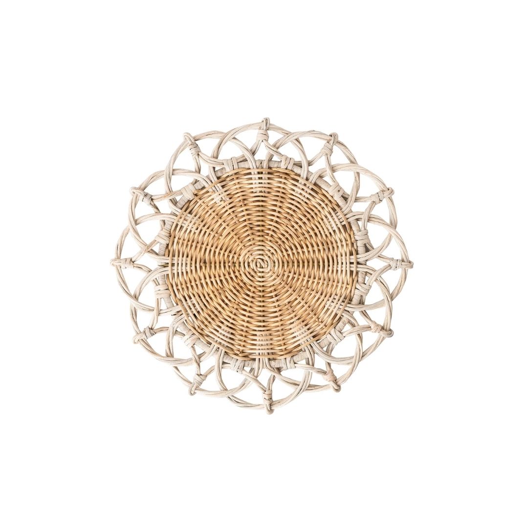 PROVENCE RATTAN PLACEMAT - WHITEWASH PV RTTN WHITE PLACEMAT - JULISKA - Compralo en CorinneRegalos.com