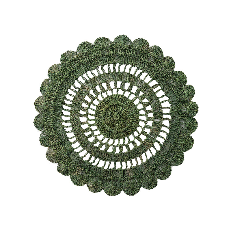 MACRAME GREEEN PLACEMAT - GREEN - JULISKA - Compralo en CorinneRegalos.com