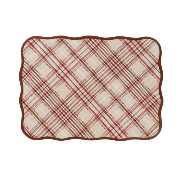 HARVEST TARTAN PLACEMAT ­ MULBERRY BROWN - JULISKA - Compralo en CorinneRegalos.com