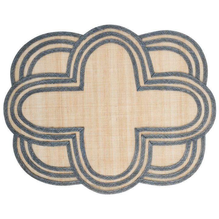 SCALLOP STRIPE PLACEMAT - CHAMBRAY - JULISKA - Compralo en CorinneRegalos.com