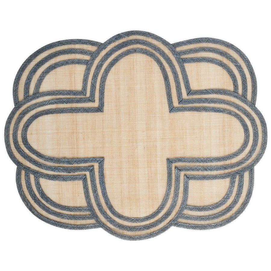 SCALLOP STRIPE PLACEMAT - CHAMBRAY - JULISKA - Compralo en CorinneRegalos.com