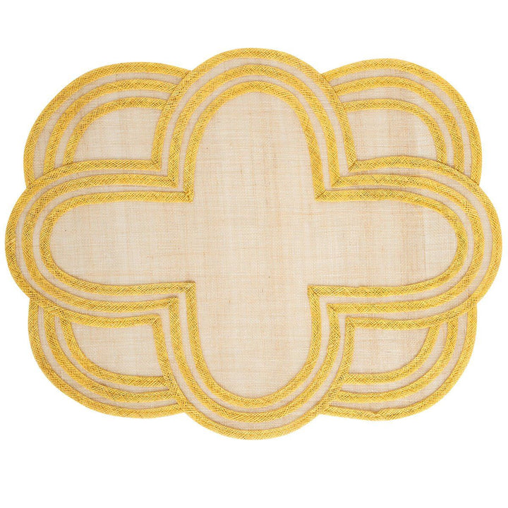 SCALLOP STRIPE PLACEMAT - SUNSHINE - JULISKA - Compralo en CorinneRegalos.com