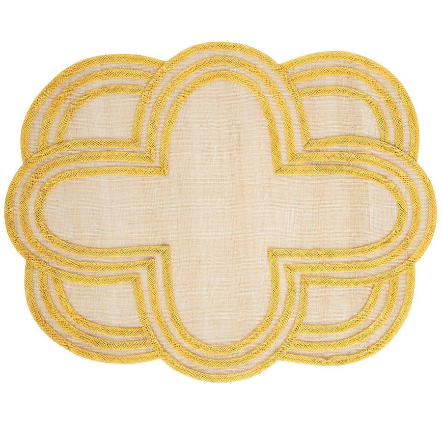 SCALLOP STRIPE PLACEMAT - SUNSHINE - JULISKA - Compralo en CorinneRegalos.com