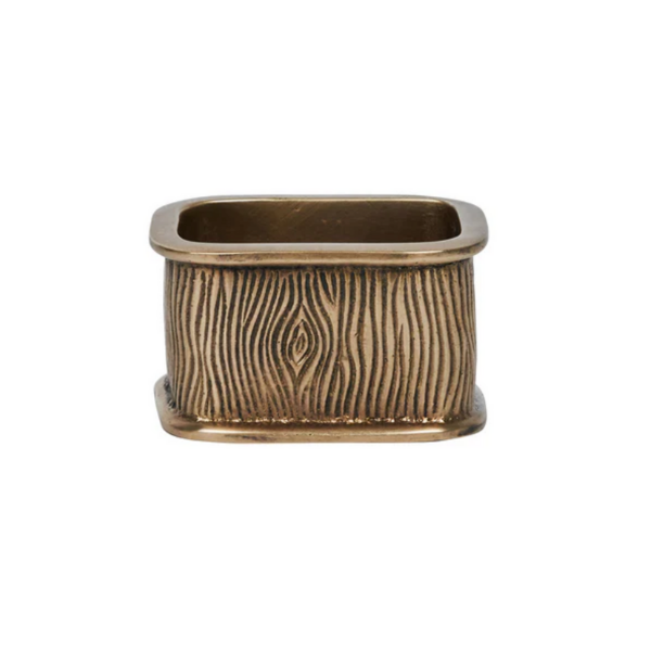 BLENHEIM OAK METAL NAPKIN RING ­ ANTIQUE BRASS - JULISKA - Compralo en CorinneRegalos.com