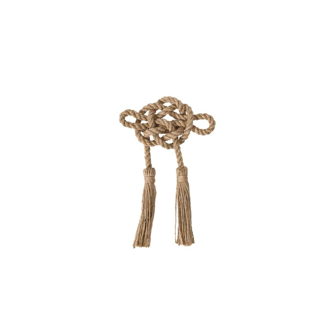Mystic Knot Napkin Ring Set/4 - Taupe