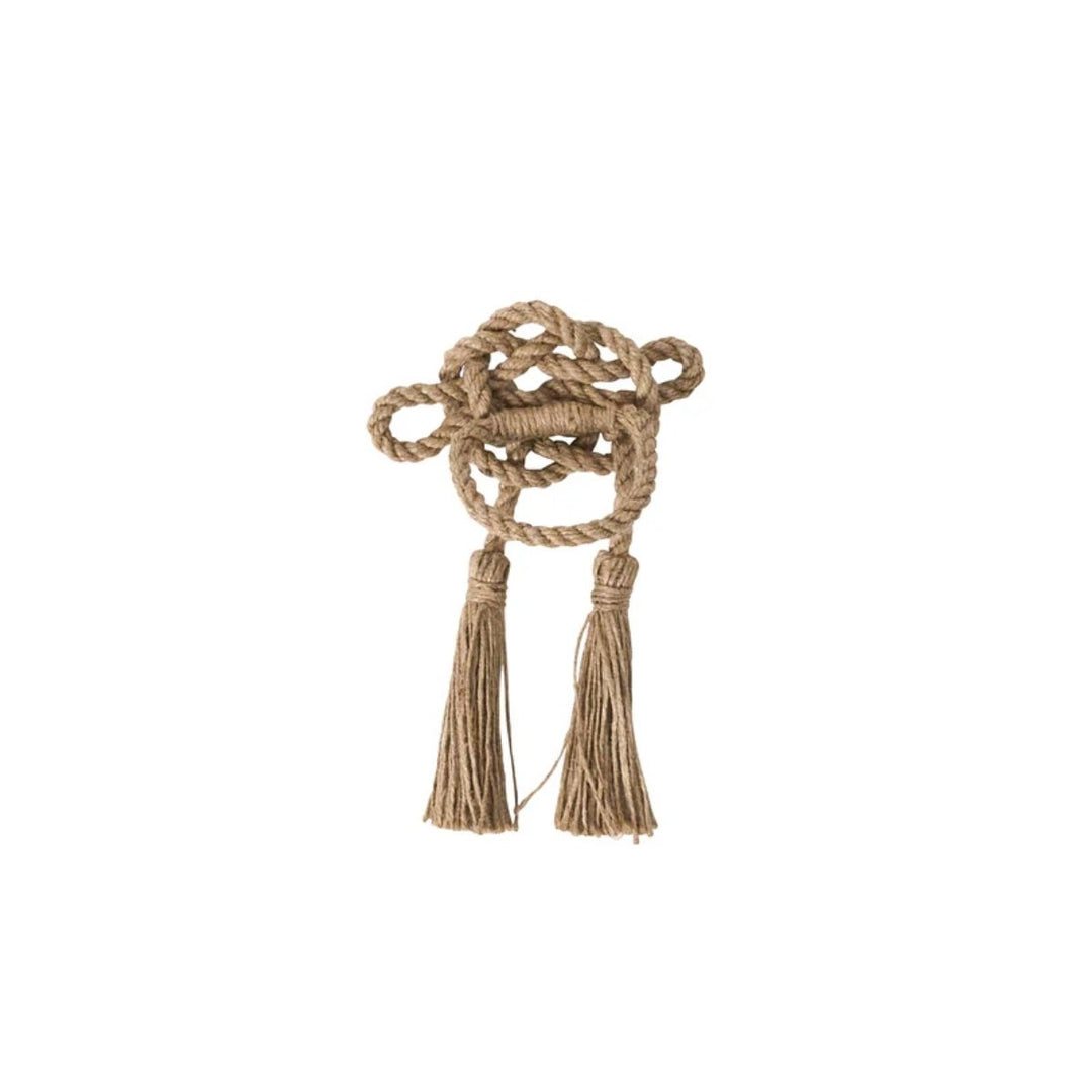 Mystic Knot Napkin Ring Set/4 - Taupe
