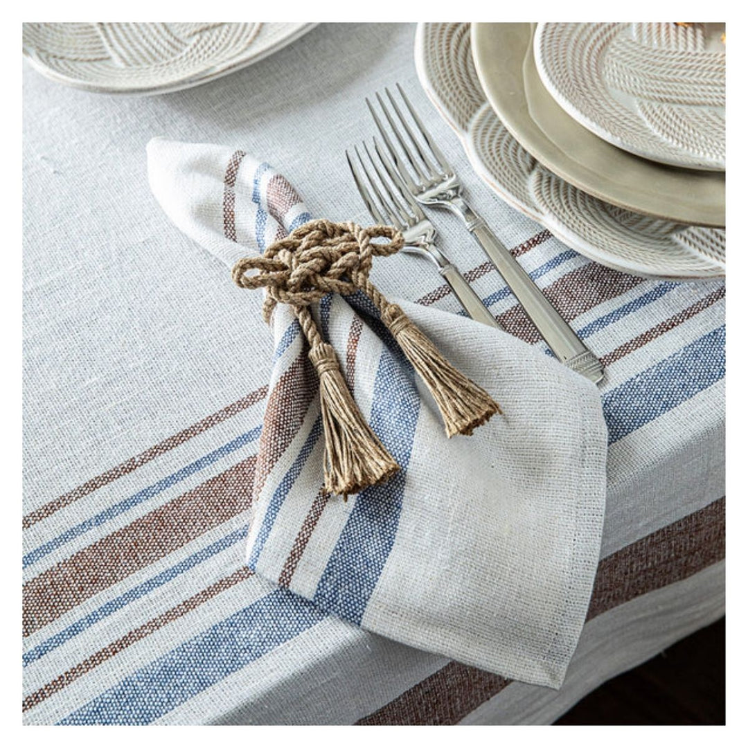 Mystic Knot Napkin Ring Set/4 - Taupe