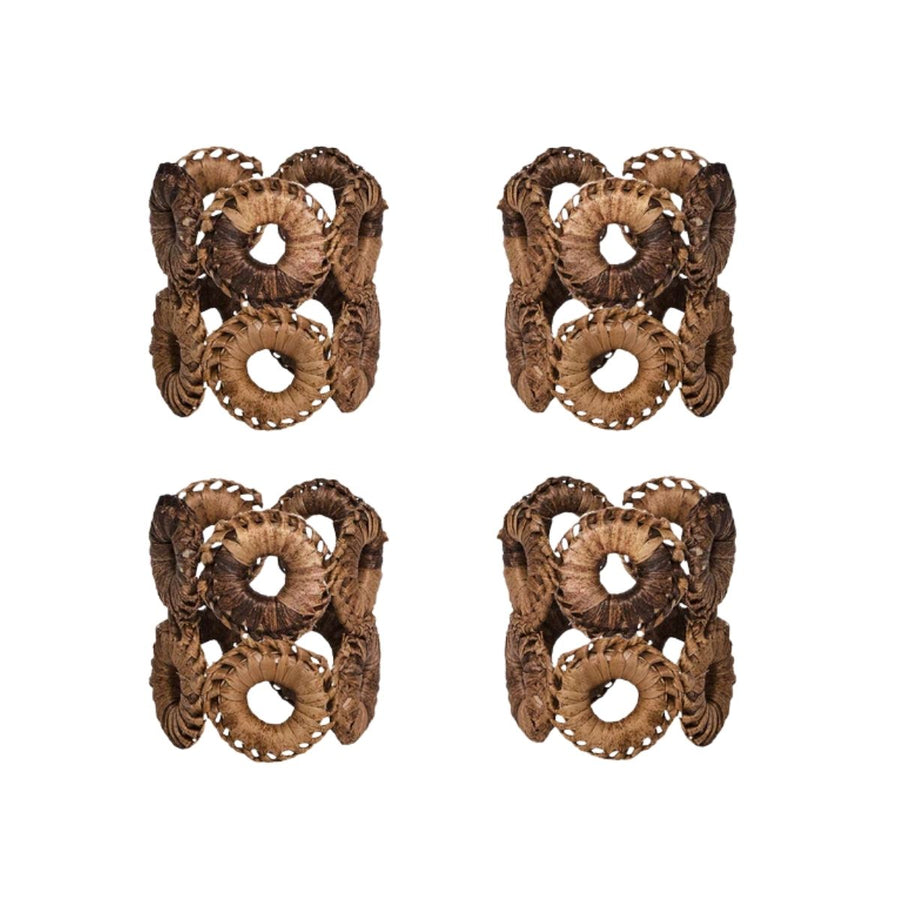 Rustic Ring Napkin Ring Set/4 - Natural - JULISKA - Compralo en CorinneRegalos.com