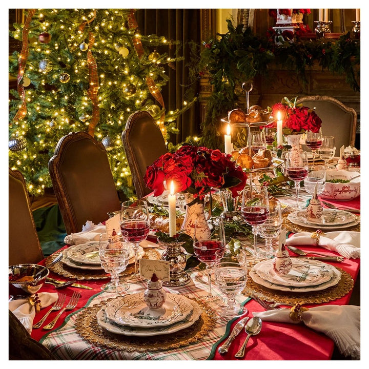 Forest Walk Holly with Berries Napkin Ring Set/4 - Multi