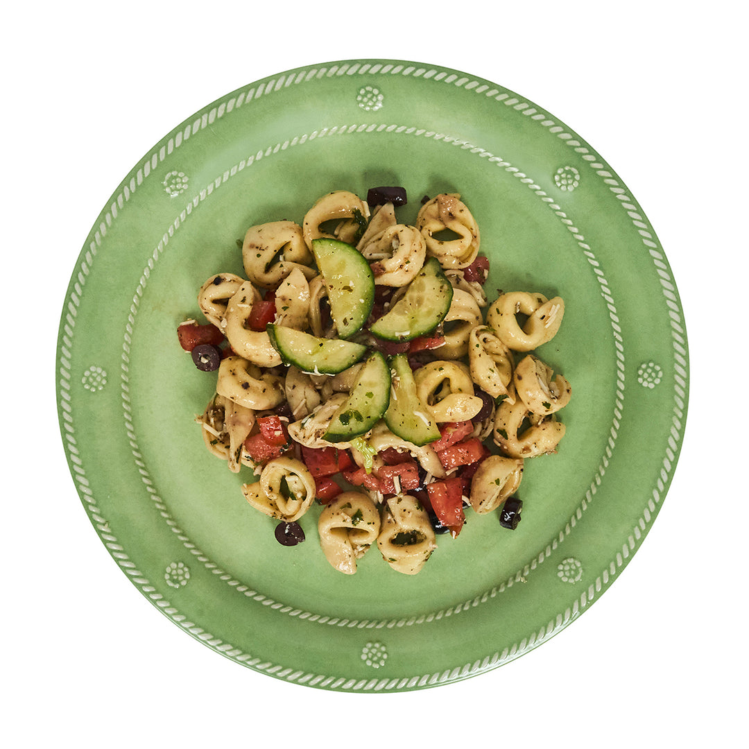 BERRY & THREAD MELAMINE DINNER PLATE SET/4 - SEAGRASS