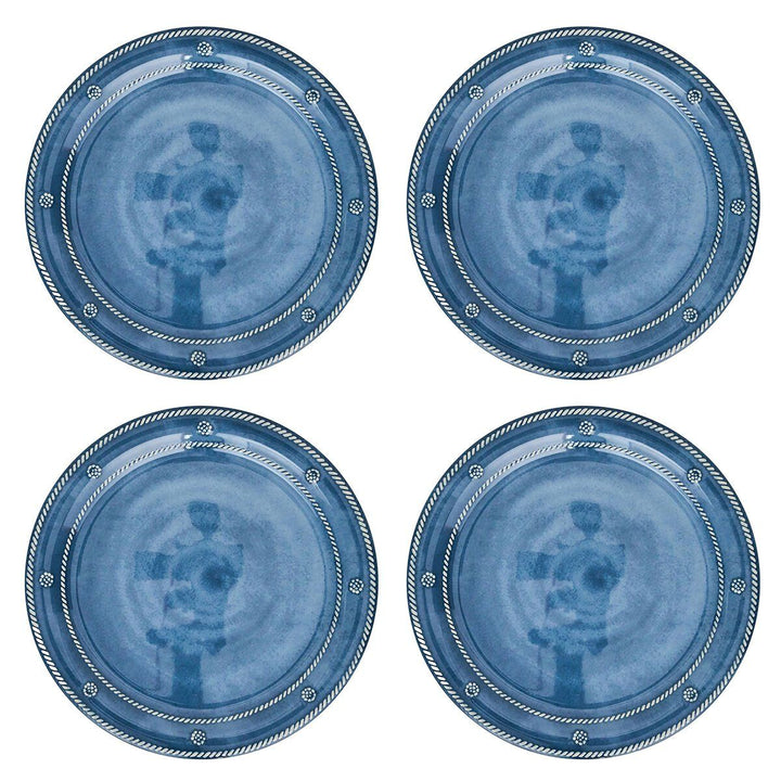 BERRY & THREAD MELAMINE DINNER PLATE SET/4 - OCEAN - JULISKA - Compralo en CorinneRegalos.com