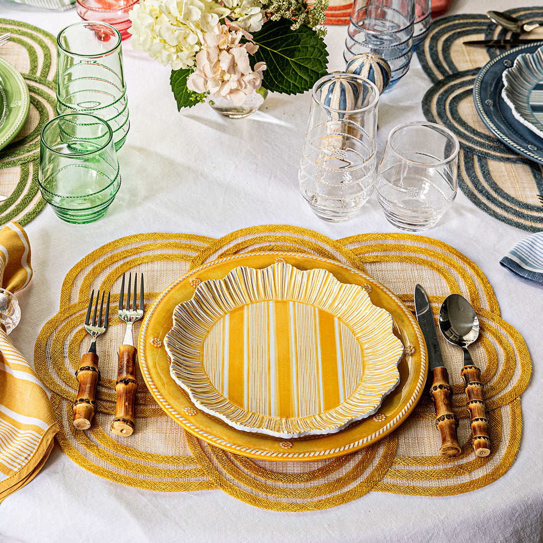 BERRY & THREAD MELAMINE DINNER PLATE SET/4 - SUNSHINE