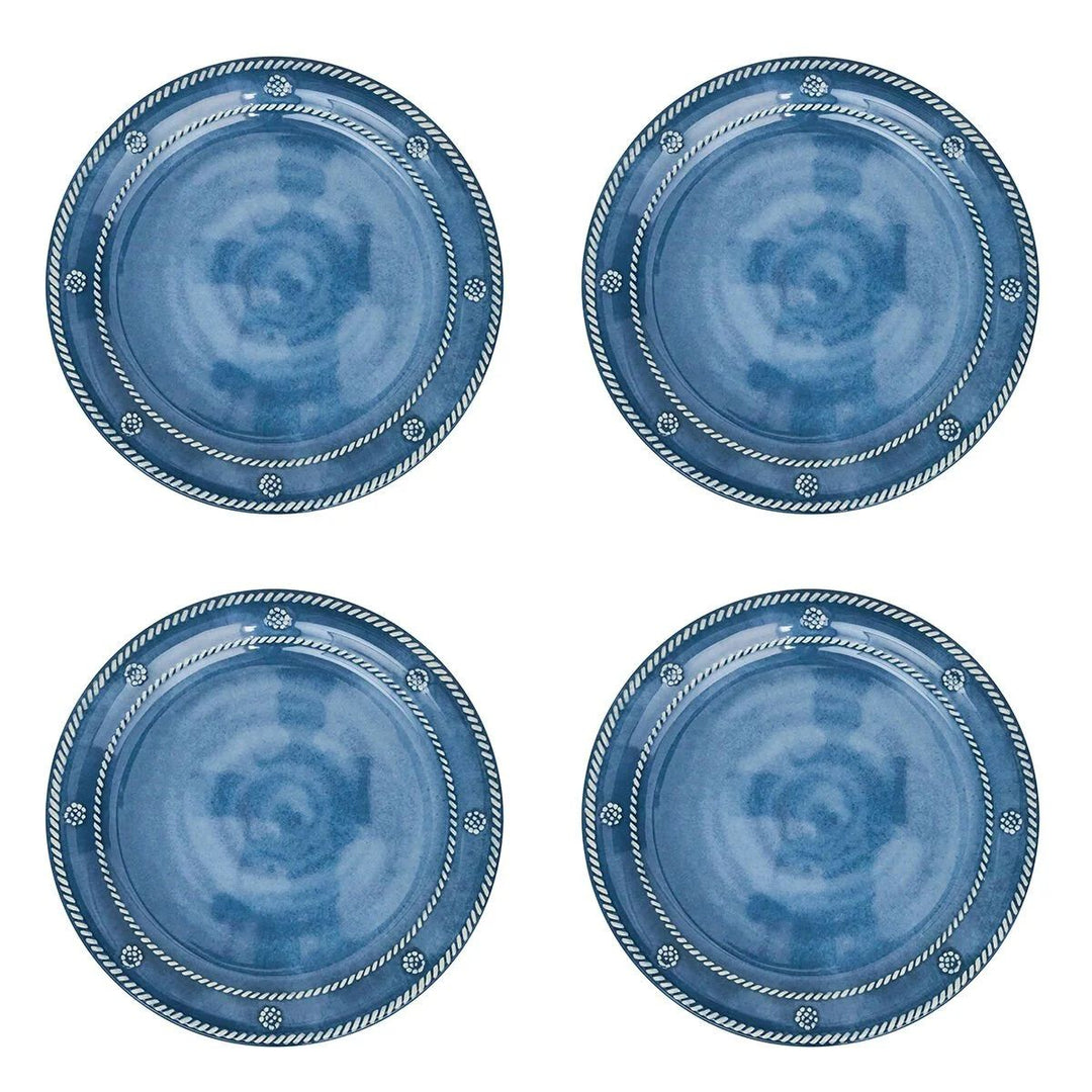 BERRY & THREAD MELAMINE DESSERT/SALAD PLATE SET/4 - OCEAN - JULISKA - Compralo en CorinneRegalos.com