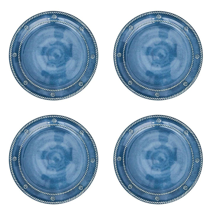 BERRY & THREAD MELAMINE DESSERT/SALAD PLATE SET/4 - OCEAN - JULISKA - Compralo en CorinneRegalos.com