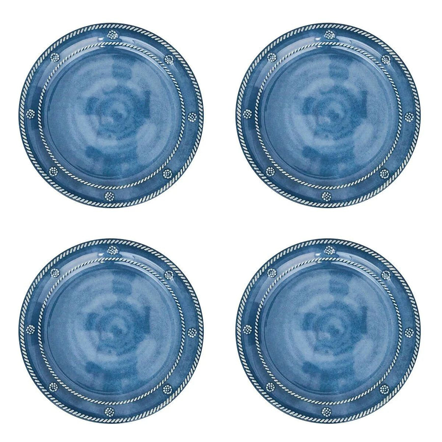 BERRY & THREAD MELAMINE DESSERT/SALAD PLATE SET/4 - OCEAN - JULISKA - Compralo en CorinneRegalos.com