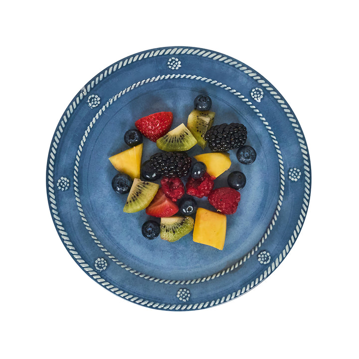 BERRY & THREAD MELAMINE DESSERT/SALAD PLATE SET/4 - OCEAN