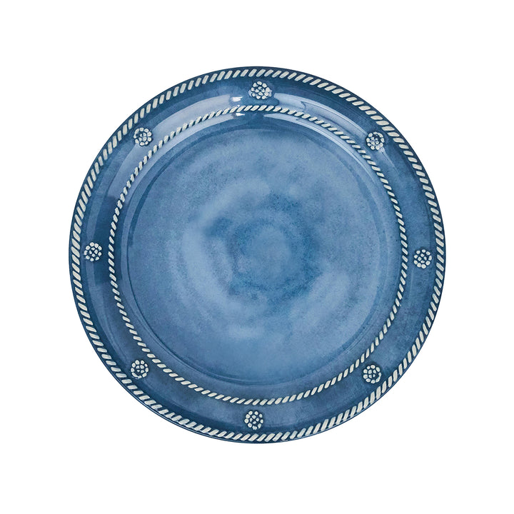 BERRY & THREAD MELAMINE DESSERT/SALAD PLATE SET/4 - OCEAN