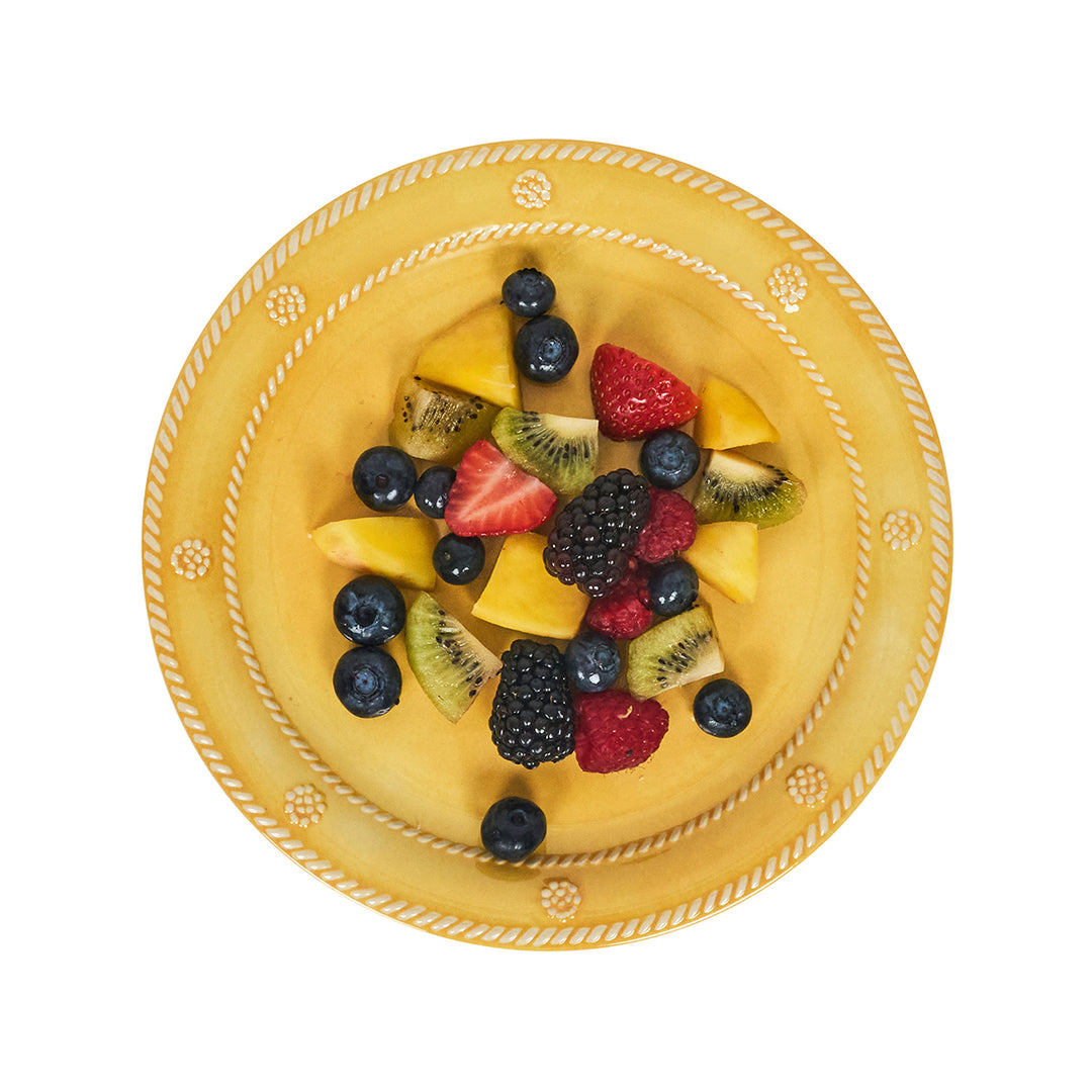 BERRY & THREAD MELAMINE DESSERT/SALAD PLATE SET/4 - SUNSHINE